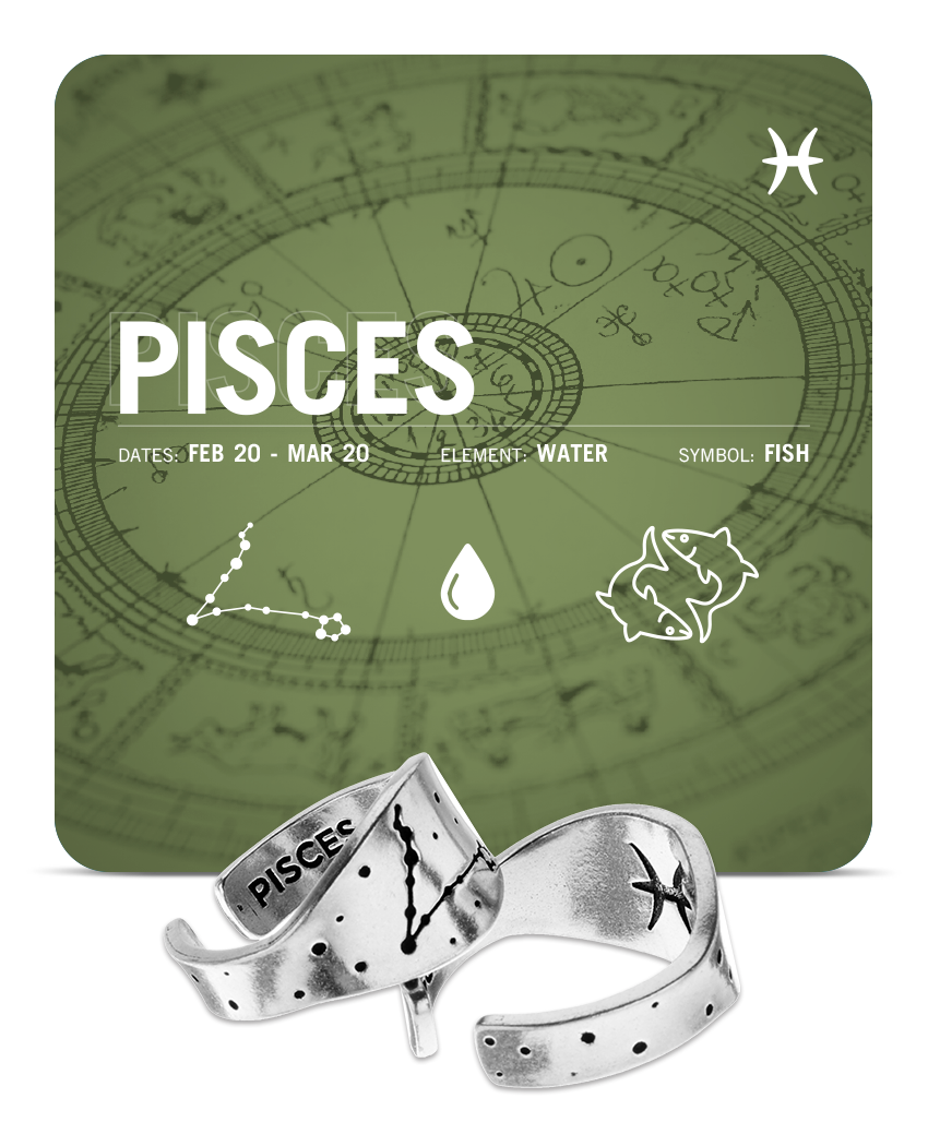 Pisces Constellation Hoop Earrings