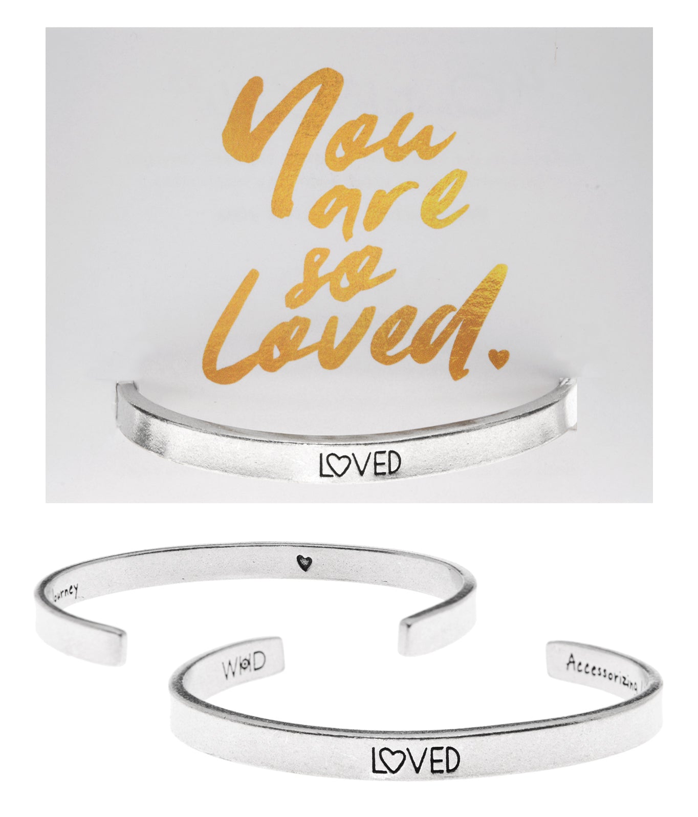 Loved Quotable Cuff Bracelet | Inspiring Jewelry and Gifts for her