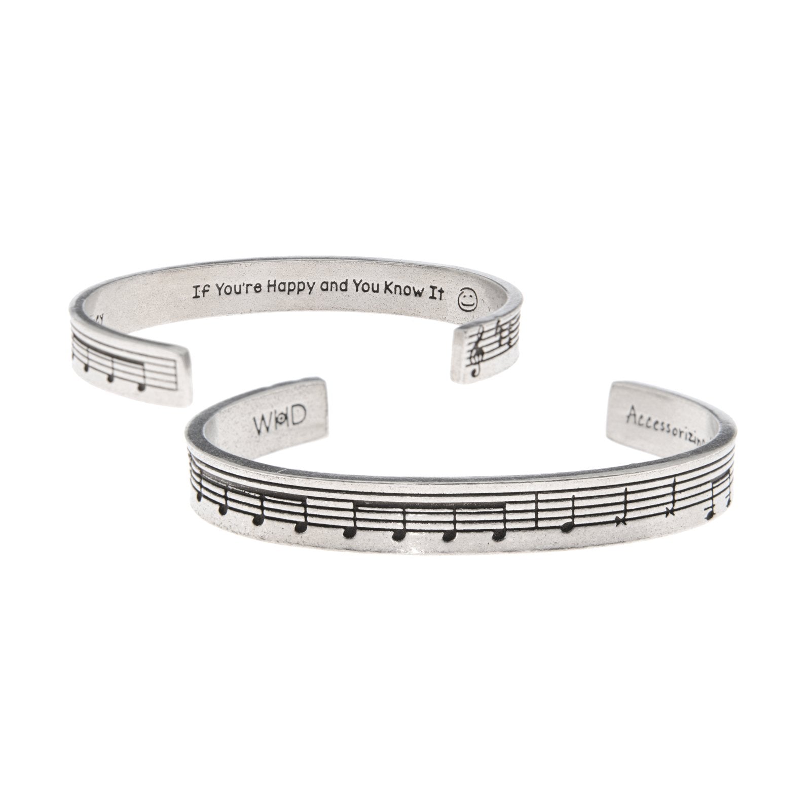 If You're Happy and You Know It Quotable Cuff Bracelet | Musical