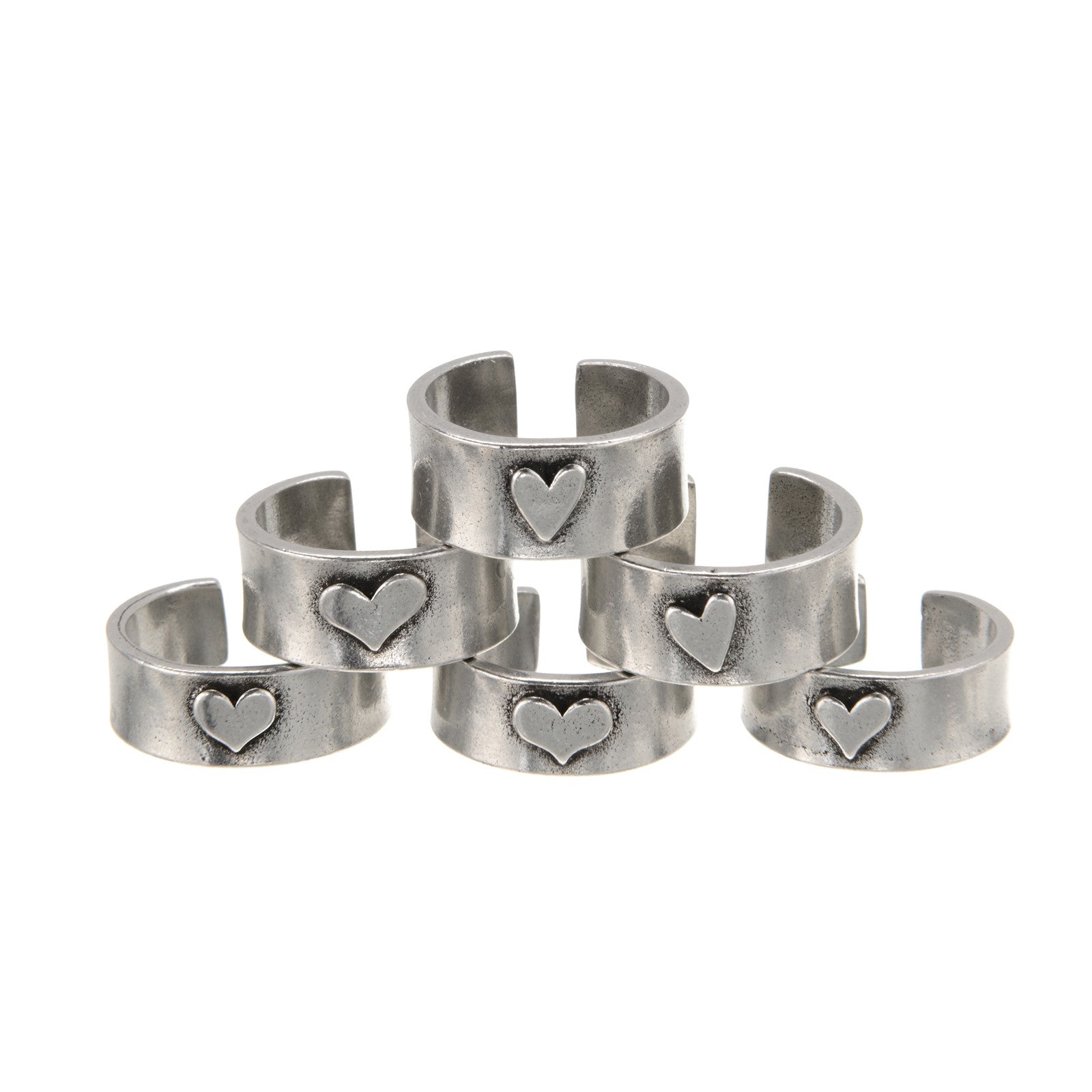 Hearts of Gold Loved Ring | Simple Casual Rings
