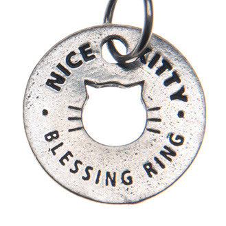 Nice Kitty Blessing Ring Charm | Here Kitty Kitty | Cat Lover